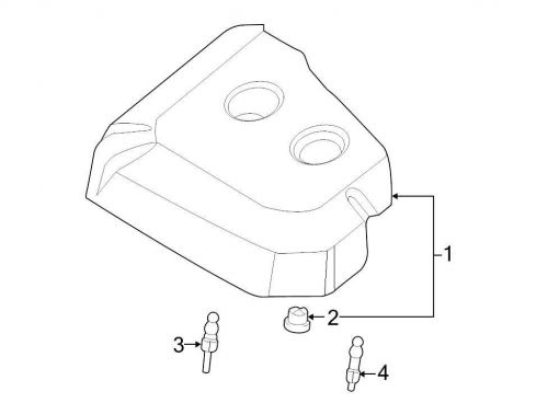 Ford oem engine cover ag9z6a949b image 1