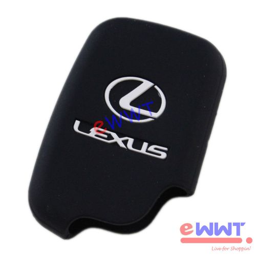 Black silicone soft case for lexus es gs is ls 4 button smart key remote jsve097