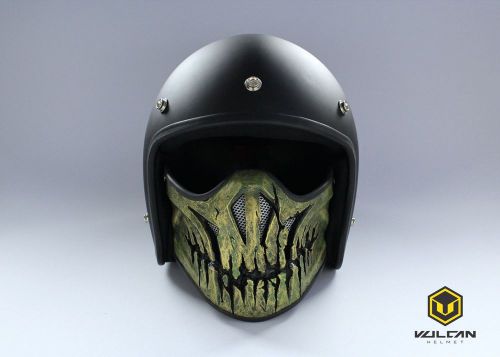 Vulcan motorcycle dust filter face mask shield open face  helmet - hannibal