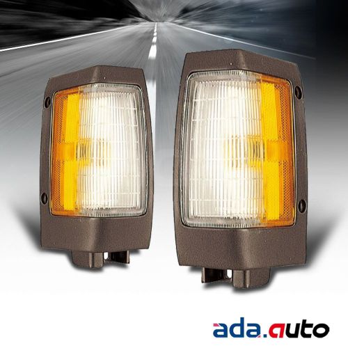 For 1990-1997 nissan pick-up left right side rear signal lights pair lamps