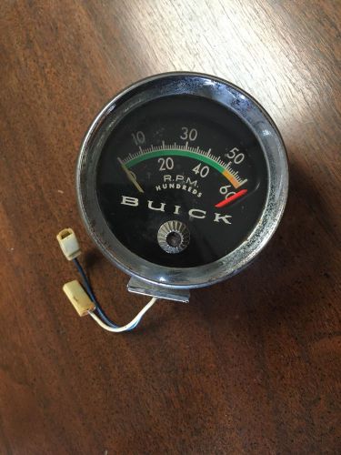 Vintage buick tachometer 62-66 chrome wildcat #1549999
