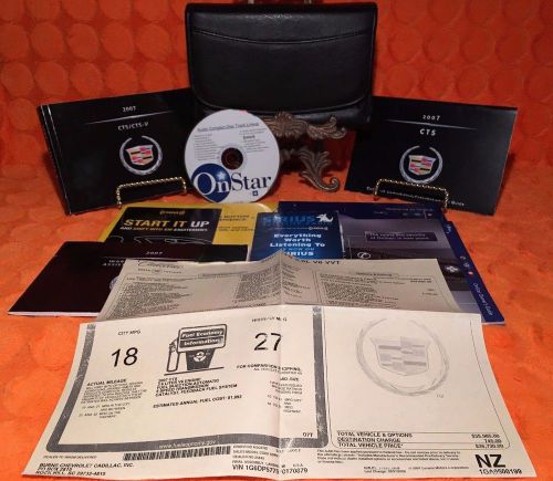 2007 cadillac cts cts-v owners manual full set 07 + case ◻◻