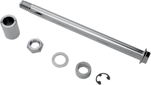 Drag specialties chrome rear axle kit 2008-2010 harley fxst