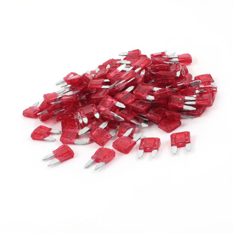 Automotive car small size blade fuse 10a red auto fuses 200 pcs