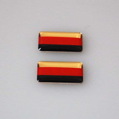 2pcs germany german flag resin emblem badge decal sticker for most auto car