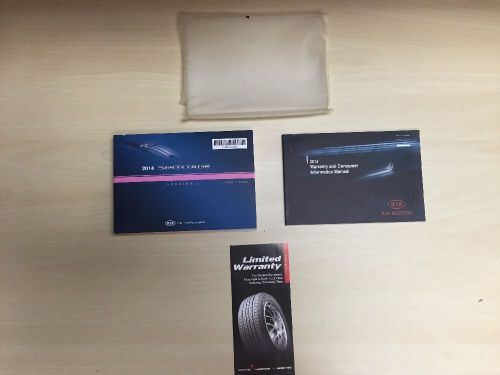 Kia sportage 2014 owner&#039;s manual books with plastic case