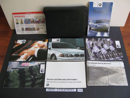 02 2002 bmw e39 525i 530i 540i sedan wagon owners manuals drivers books set k162