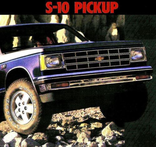 1985 chevy s-10 pickup brochure -s10 tahoe pibkup-s10 durango 4x4 pickup