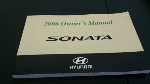 2006 hyundai sonata owners manual