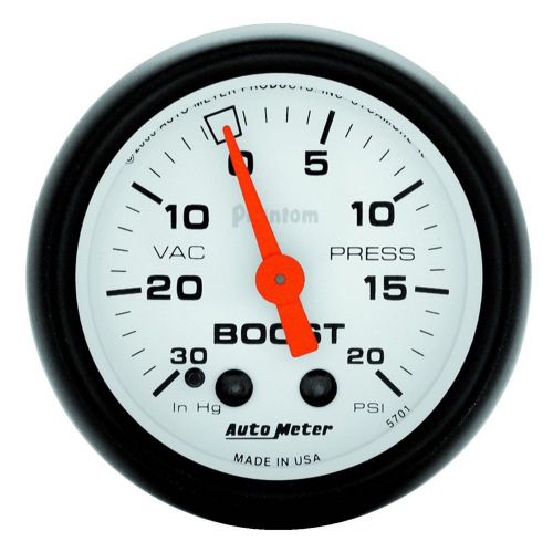 Autometer 5701 phantom mechanical boost/vacuum gauge
