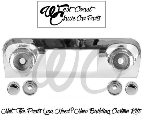 1959 1960 chevrolet impala chevy radio bezel &amp; knob kit