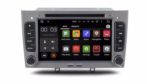 7&#034; android 5.1 car dvd player stereo gps for peugeot 408 2010+ silver 3g wifi