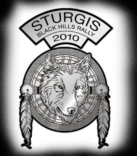 Sturgis rally 2010 wolf dream catcher pin