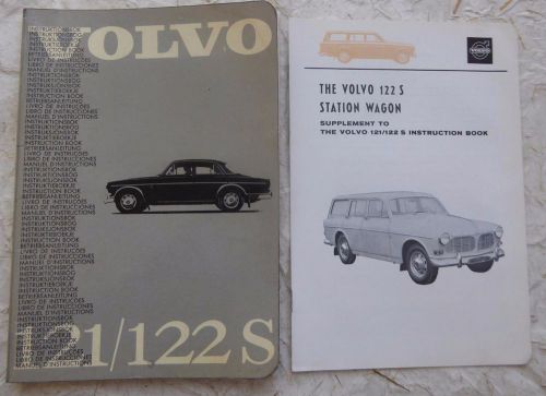 1965 volvo 121 122s owners manual &amp; supplement mint