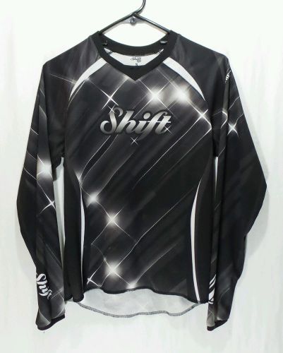 Womens shift motorcycle jersey black long sleeve size small