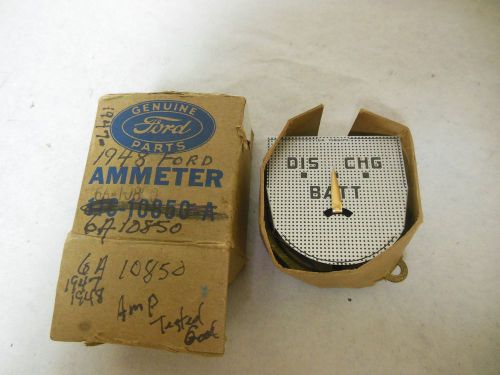 1947 - 1948  ford nos dash ammeter gauge #6a-10850