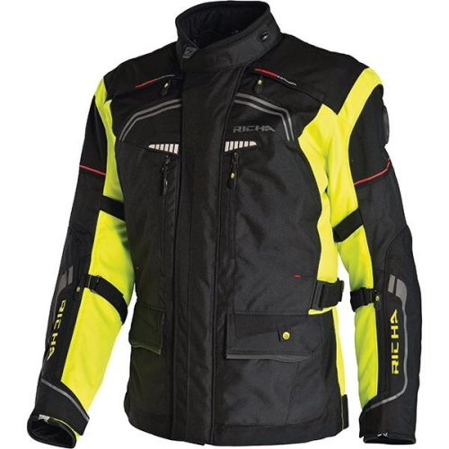 Richa infinity waterproof motorcycle jacket fluo/black mens xl nip