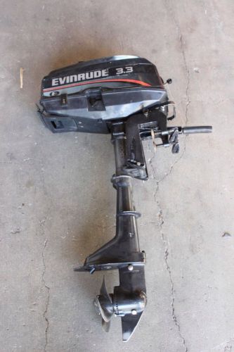 Evinrude 3.3hp 2 stroke outboard motor engine - working well