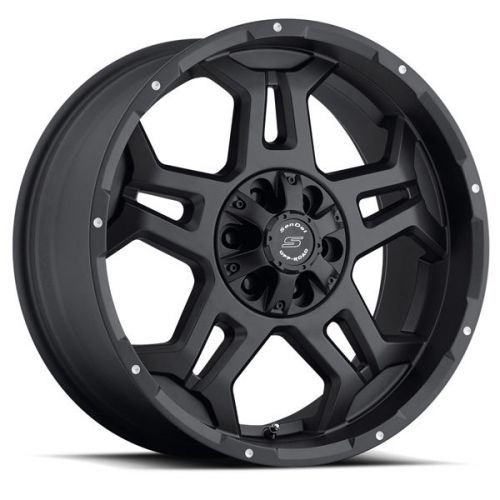 Sendel s37 17x9 5x127/5x139.7 +10mm matte black wheels rims