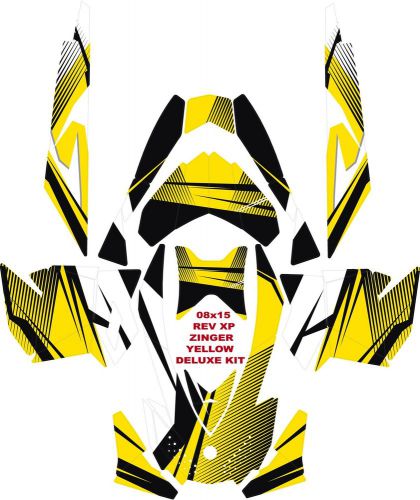 Snowmobile ski doo wrap kit decal rev,xp, xr,xs,xm   all years zinger deluxe kit