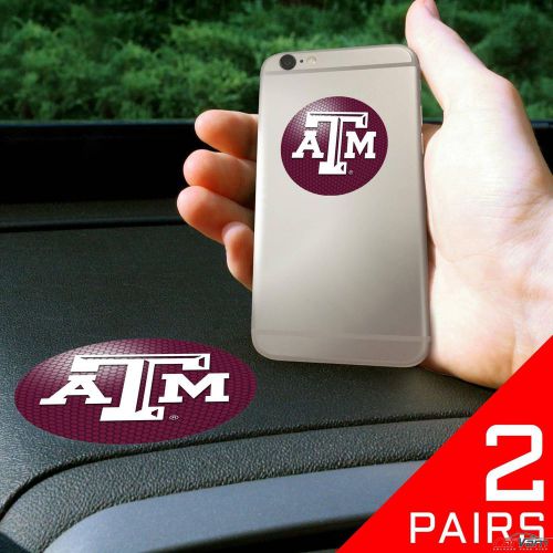 Fanmats - 2 pairs of texas a&amp;m university dashboard phone grips 13047