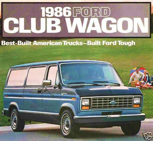 1986 ford club wagon brochure--e150-e250-e350-xl-xlt