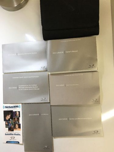 2013 infiniti m owners manual set. free same day priority shipping #0135