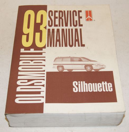 1993 oldsmobile silhouette mini van oem dealership service repair manual nice!!!