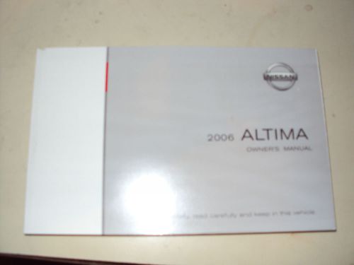 2006 nissan altima owner&#039;s manuals 06
