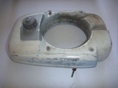 1957 montgomery ward 5hp gale gg8960a, outboard gas tank with cap +shutoff valve