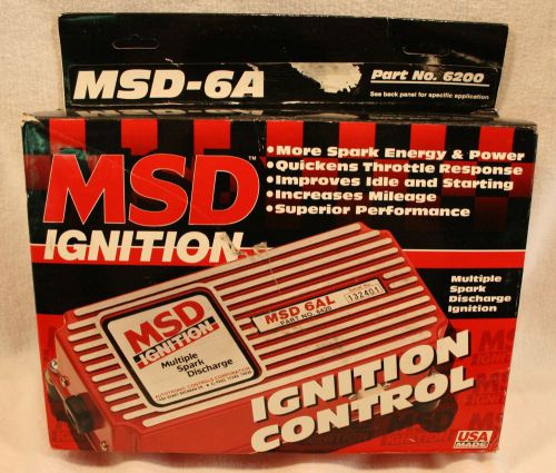 &#034;new&#034;  msd 6al ignition box,  part #6200,  multiple spark discharge ignition