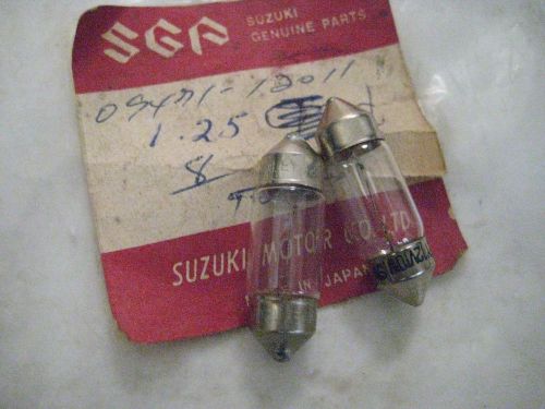 Suzuki snowmobile sm10/sm20 stop lamp bulbs (2) 09471-12011 nos!