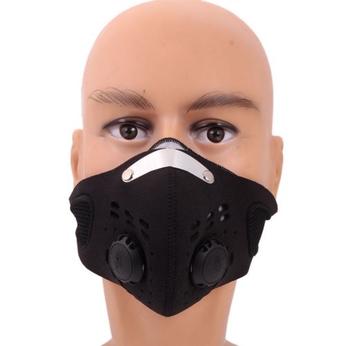 1x air percolator motorcycle bicycle cycling half face protector mask filter