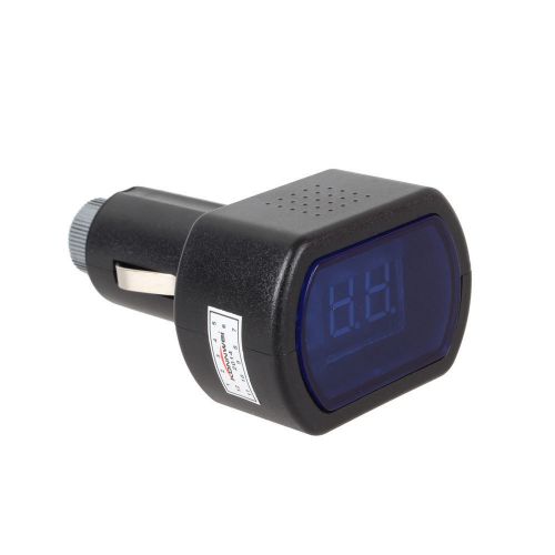 Mini digital led car voltmeter voltage meter tester