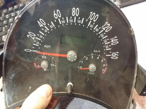 Volkswagen beetle speedometer (cluster), mph, htbk, 1.8l (turbo), mt, 5 speed