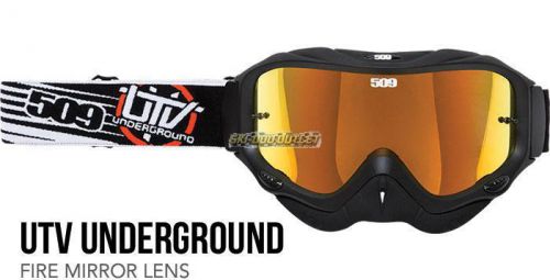 509-utv underground dirt pro goggles - fire mirror lens