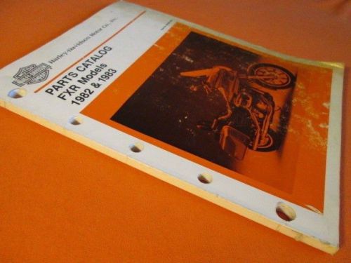 Harley fxr fxrt 1982 &amp; 1983 harley davidson parts catalog fxr models #99439-83a