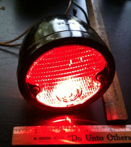Vintage 1950&#039;s grote tail stop license plate light harley indian rat rod