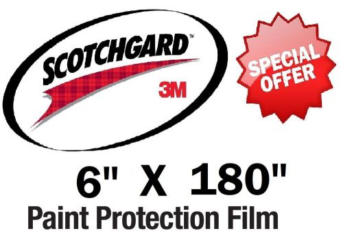Bulk roll film 6&#034; x 180&#034;  genuine 3m scotchgard paint protection clear bra