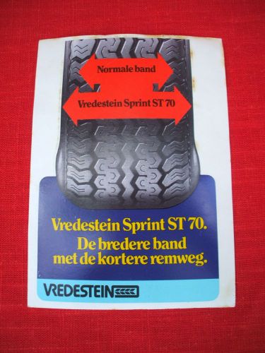 Vintage 1970&#039;s  vredestein banden  tires ,dutch holland ,vredestein sprint st 70