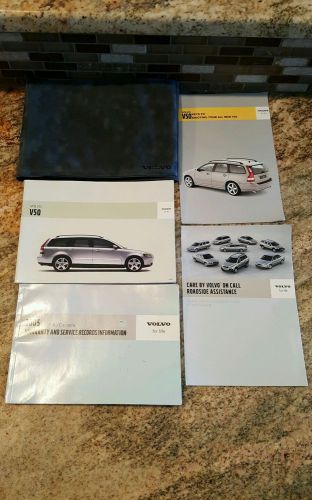 2005 volvo v50 owners manual book with case