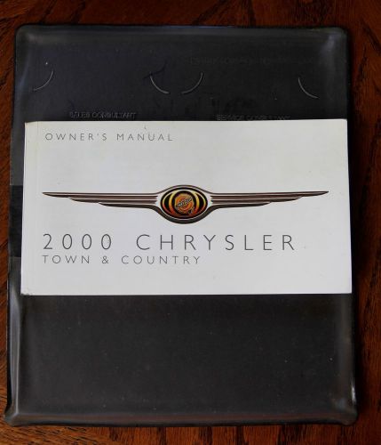 2000 model chrysler town &amp; country owners manual and original case
