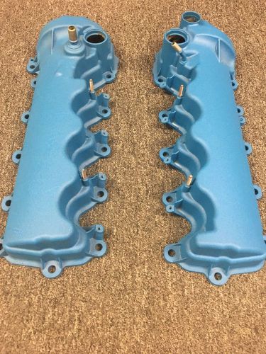 New blue powder coated 4.6l 3v ford valve covers 05-10 mustang &amp; other