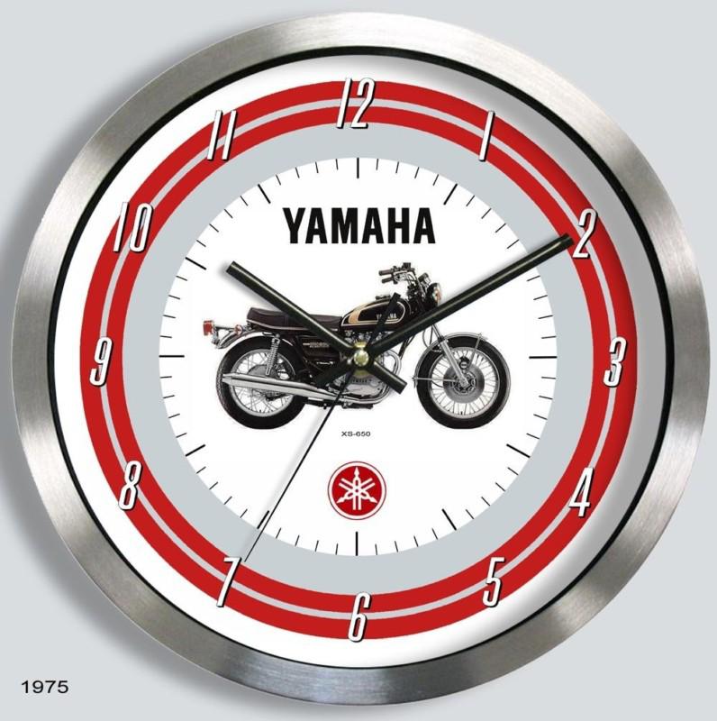 Yamaha xs650 motorcycle metal wall clock 1975 1976 xs-650