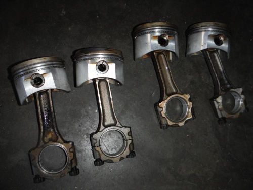 1988-1989 toyota mr2 supercharged - piston &amp; connecting rod set - 4agze