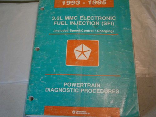 Chrysler 1993 - 1995 service manual 3.0l mmc fuel injection sfi powertrain