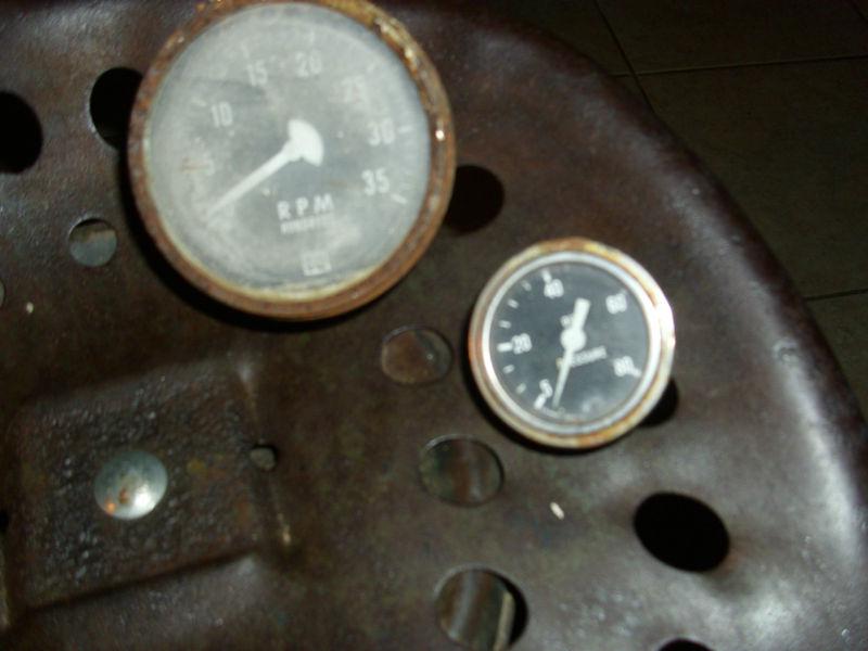 Vintage stewart warner gauges.tach and oil pressure