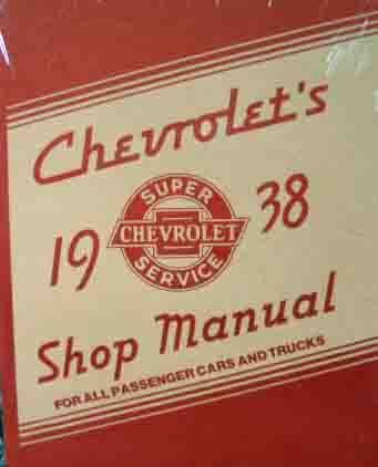 1938 chevy repair shop & service manual master series ma deluxe series hb