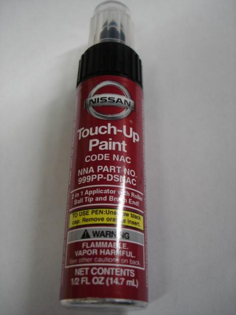 Nissan oem touch up paint code nac "red brick" for many nissans / infinitis