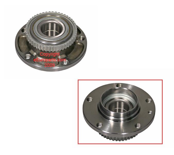 New febi wheel bearing and hub - front 04043 bmw oe 31211129386